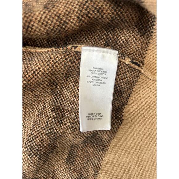 Splendid Cardigan Womans M Leopard Print Open Front Hipster JW - Picture 4 of 4